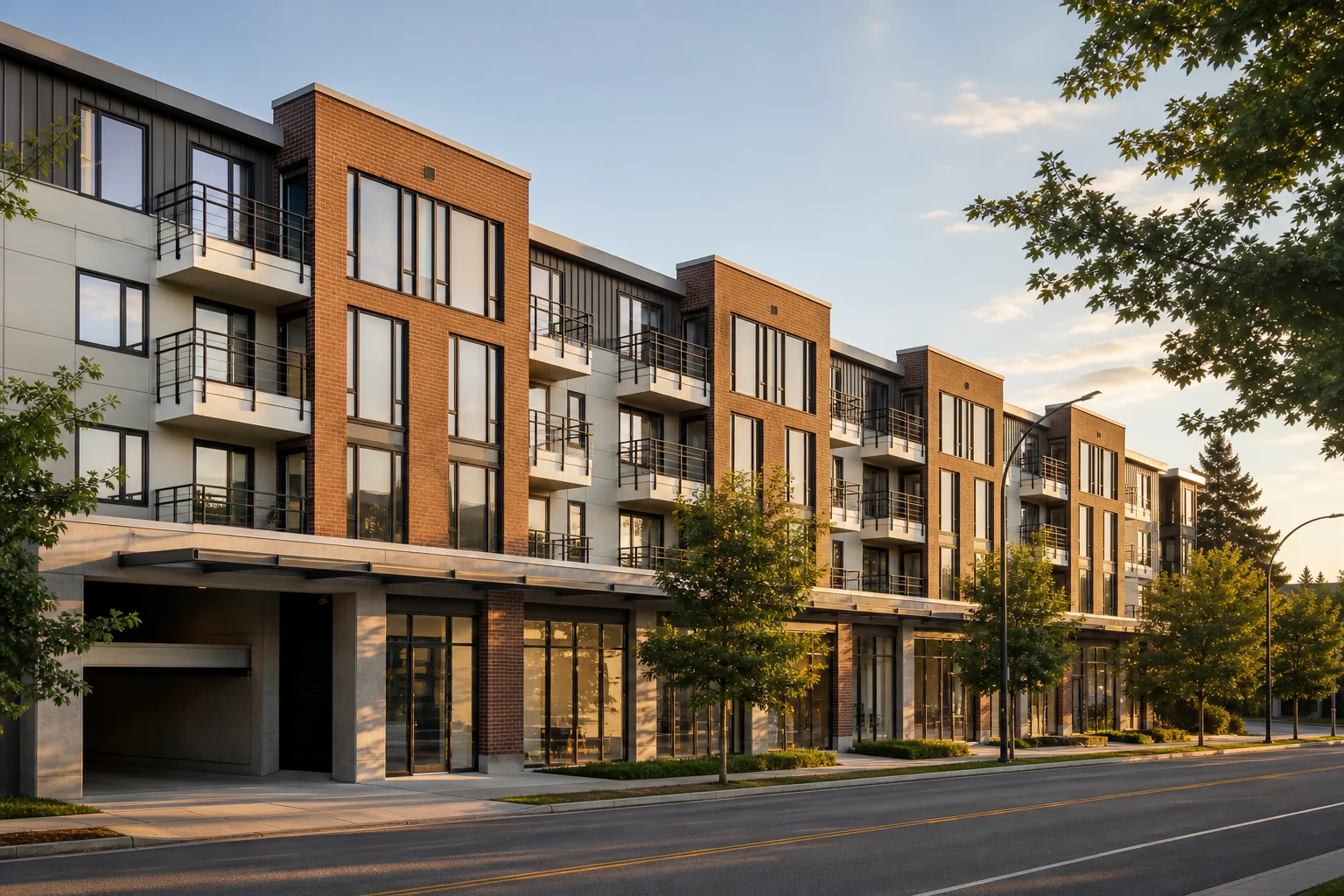 architectural promotional architectural view of Infinity on Lane Street in Burnaby