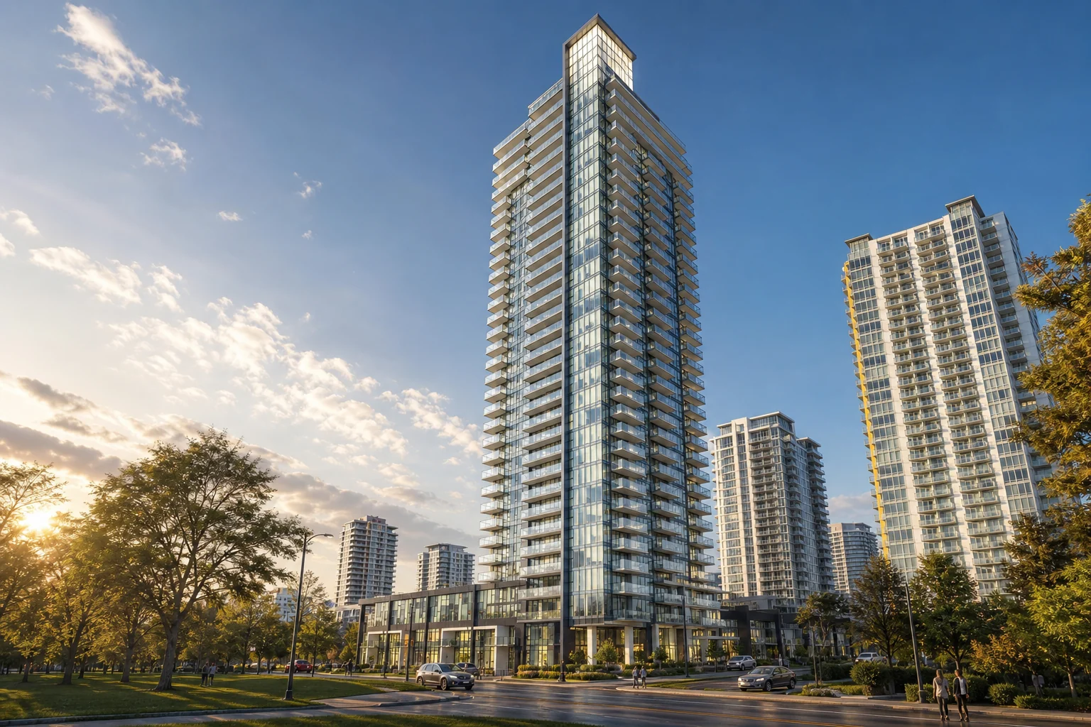architectural promotional rendering of Polaris at 6699 Dunblane Avenue