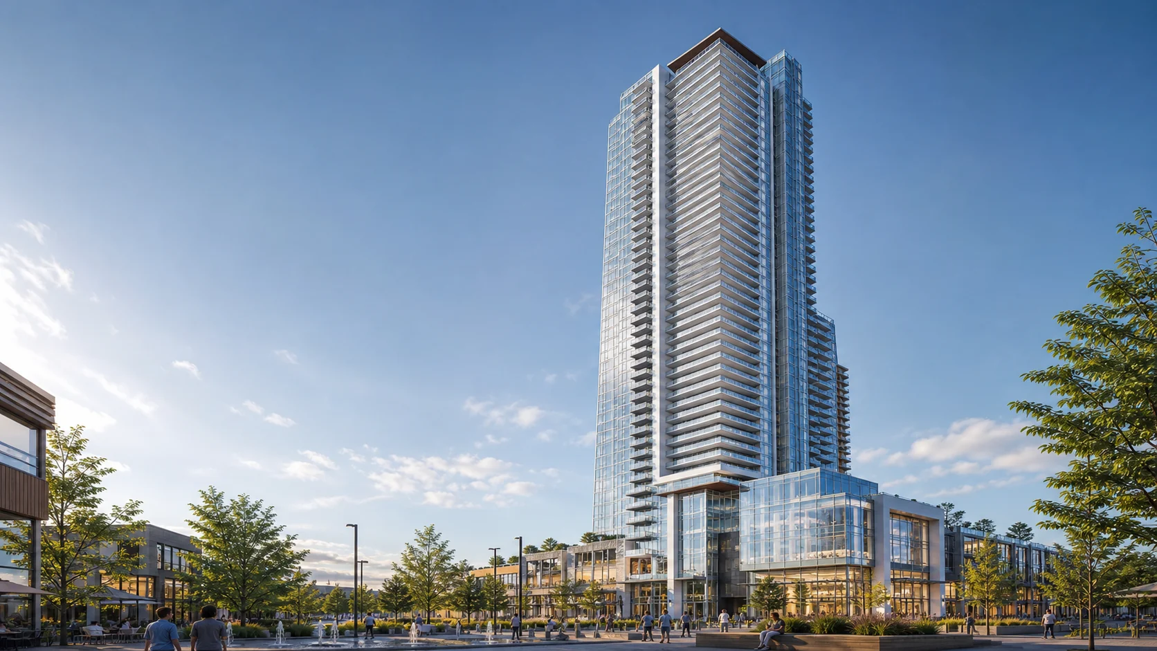 architectural promotional rendering of Station Square Tower 2 at 4670 Assembly Way